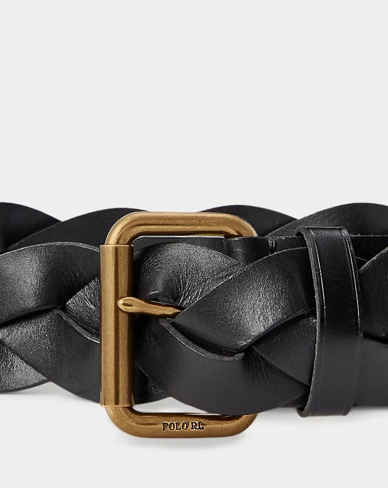 Braided Vachetta Leather Belt