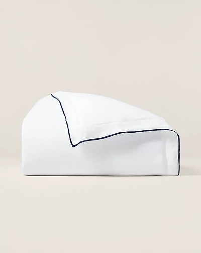 RL Linen Contrast Duvet Cover