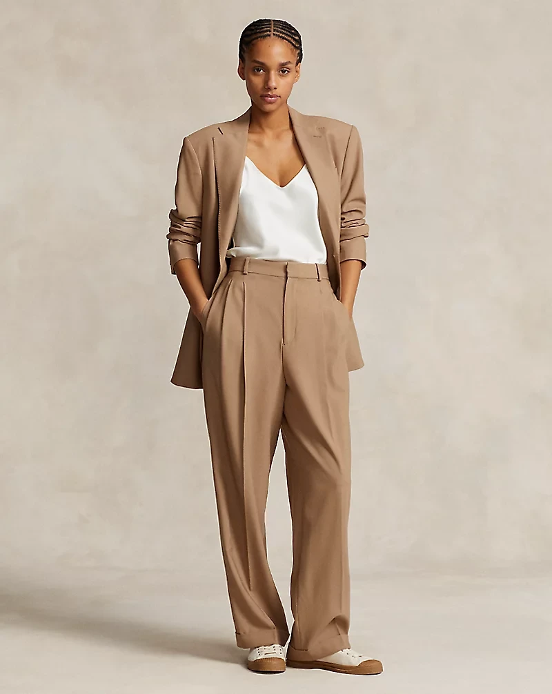 Stretch Wool-Blend Blazer