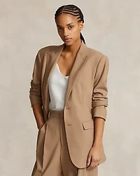 Stretch Wool-Blend Blazer
