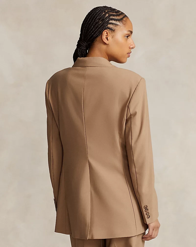 Stretch Wool-Blend Blazer