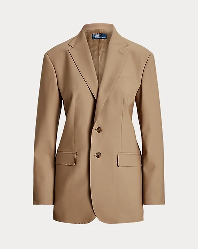 Stretch Wool-Blend Blazer
