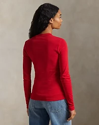 Slim Fit Cotton Long-Sleeve Tee