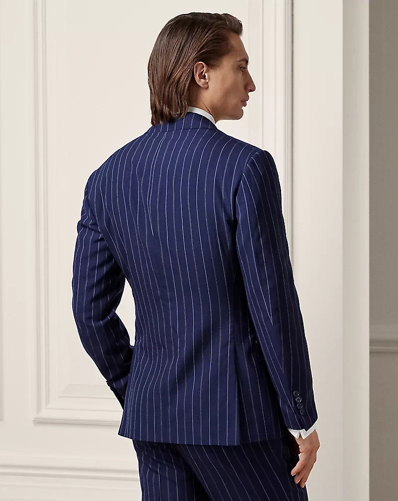 Ralph Handmade Striped Wool Suit Jacket 