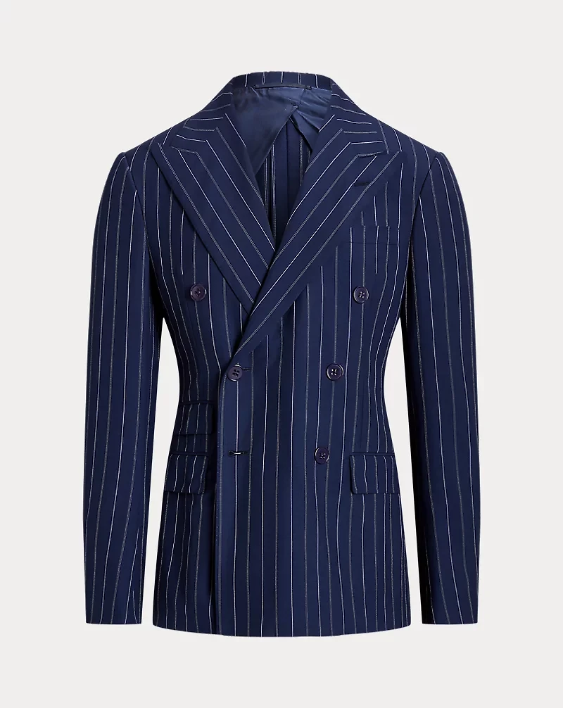 Ralph Handmade Striped Wool Suit Jacket