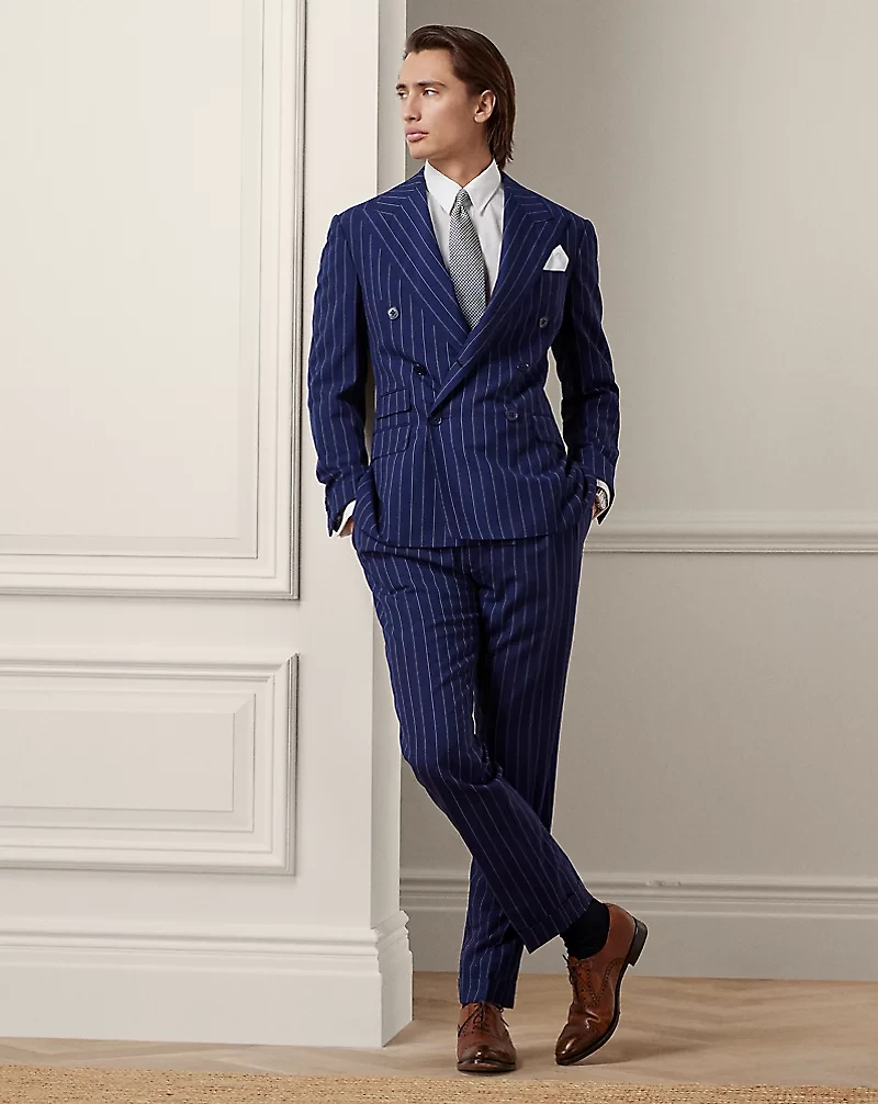 Gregory Hand-Tailored Striped Trouser