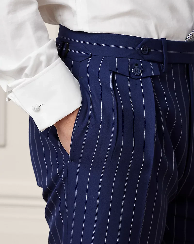 Gregory Hand-Tailored Striped Trouser