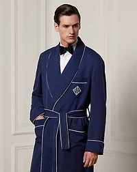Monogram Silk Twill Robe