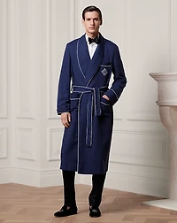 Monogram Silk Twill Robe