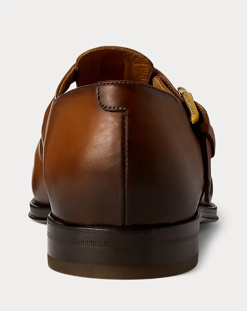 Burnished Calfskin Fisherman Sandal