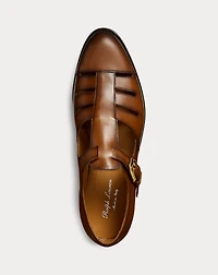 Burnished Calfskin Fisherman Sandal