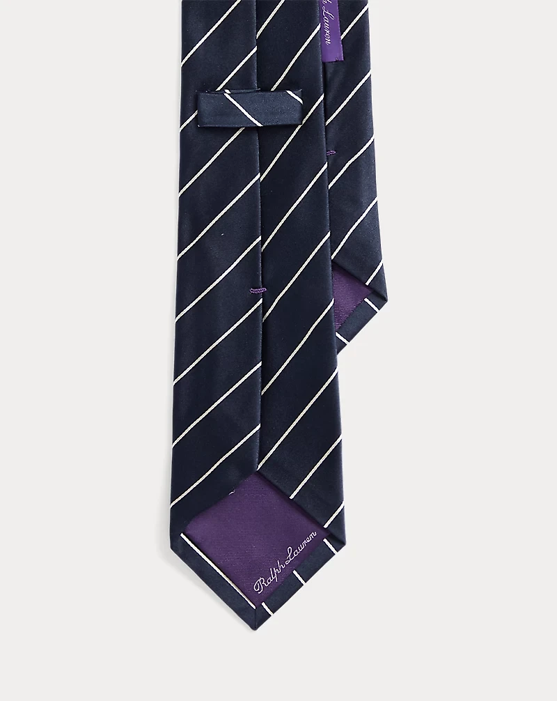 Striped Silk Satin Tie