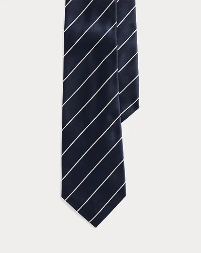 Striped Silk Satin Tie