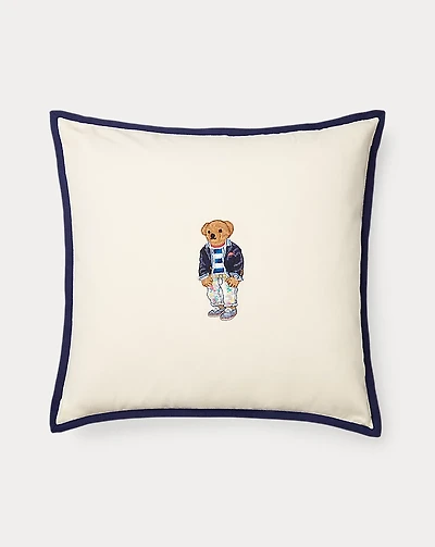 Color Shop Polo Bear Throw Pillow
