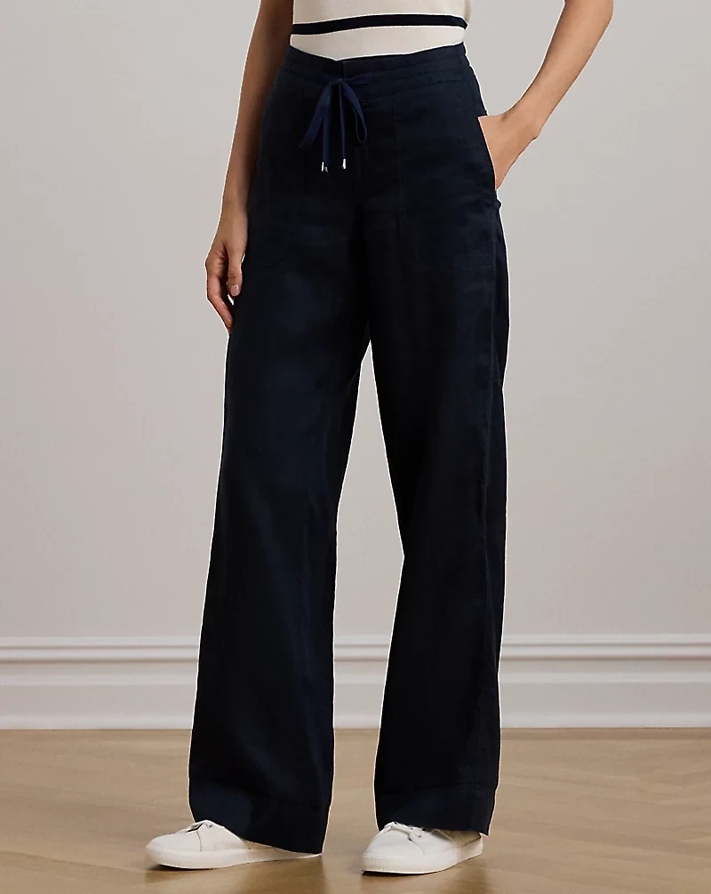 Linen Wide-Leg Pant