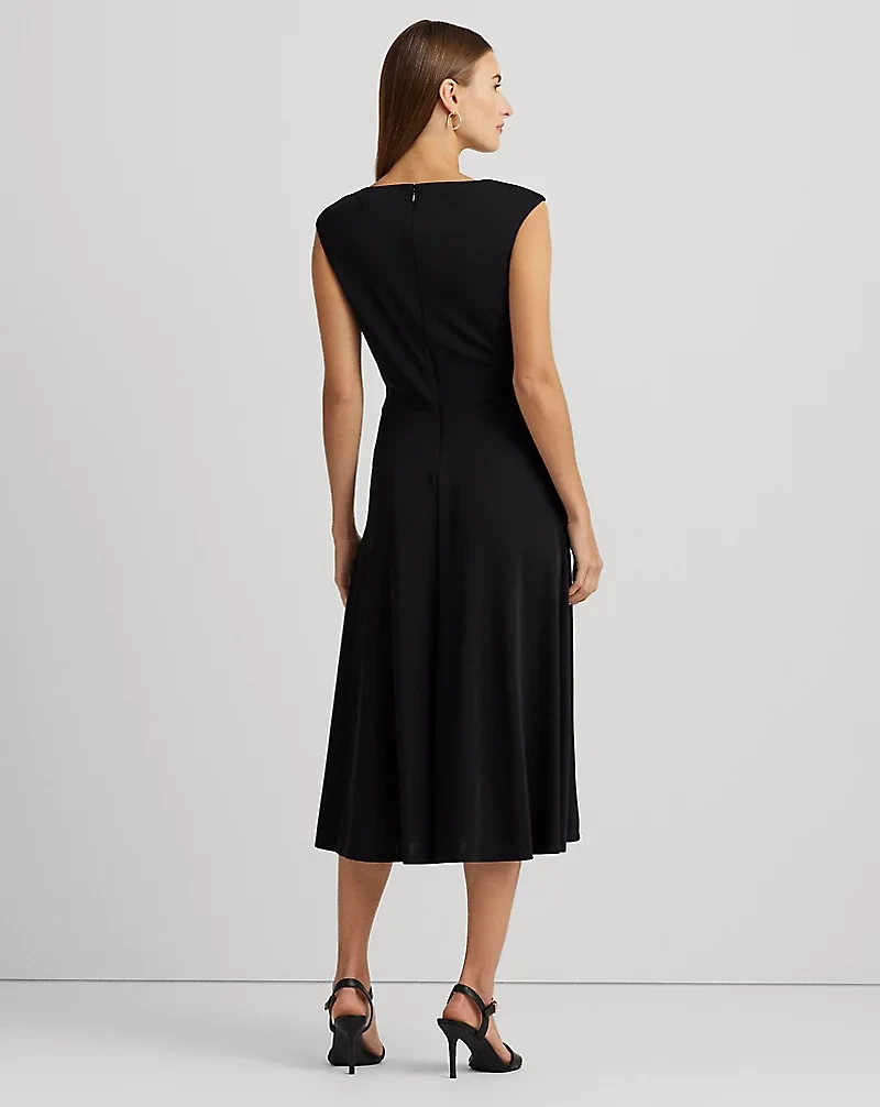 Twist-Front Jersey Dress