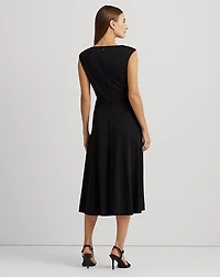 Twist-Front Jersey Dress