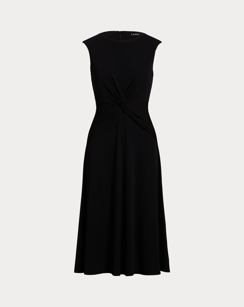 Twist-Front Jersey Dress