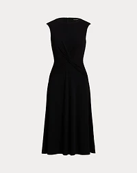 Twist-Front Jersey Dress