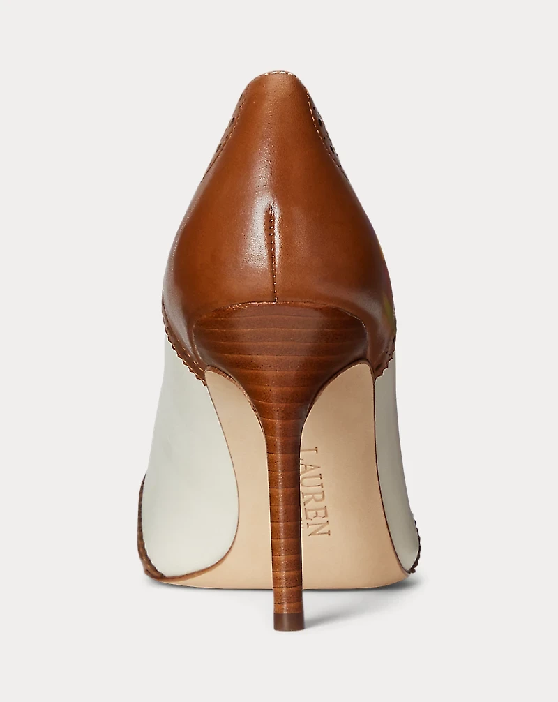 Lynden Nappa & Burnished Leather Pump