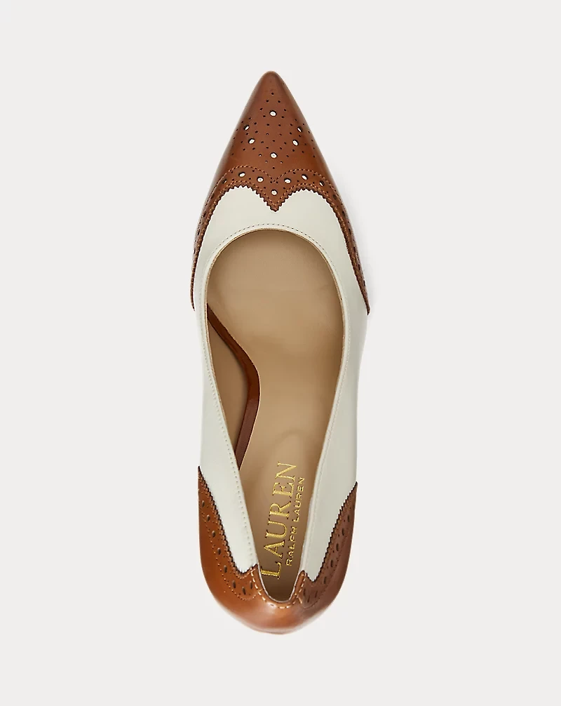 Lynden Nappa & Burnished Leather Pump