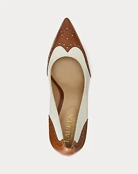 Lynden Nappa & Burnished Leather Pump