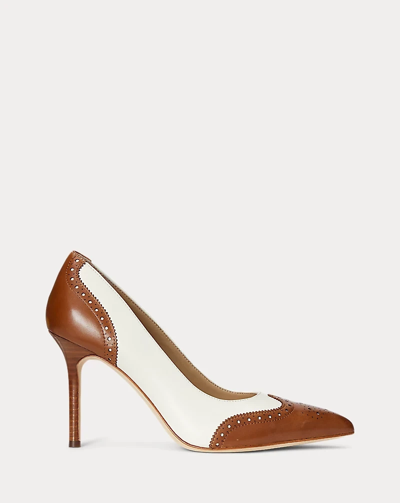 Lynden Nappa & Burnished Leather Pump
