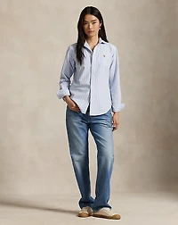 Slim Fit Striped Oxford Shirt