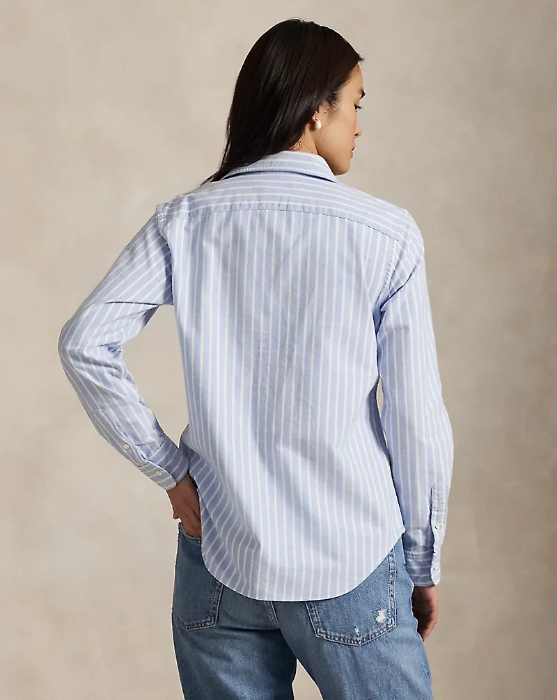 Slim Fit Striped Oxford Shirt