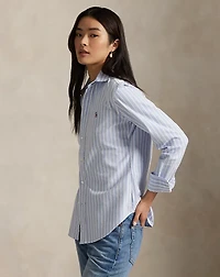 Slim Fit Striped Oxford Shirt