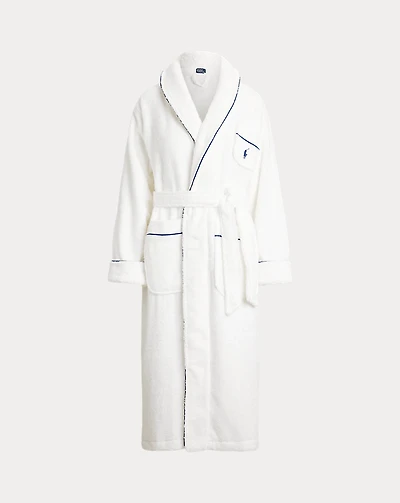 Logo Shawl-Collar Bath Robe