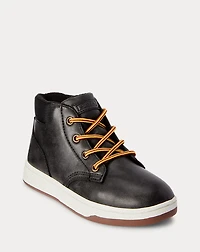 Polo Court High-Top Faux-Leather Sneaker