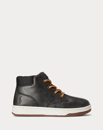 Polo Court High-Top Faux-Leather Sneaker