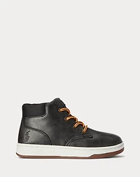 Polo Court High-Top Faux-Leather Sneaker