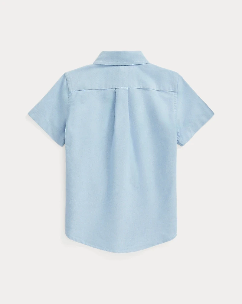Cotton Oxford Short-Sleeve Shirt