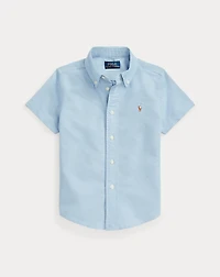 Cotton Oxford Short-Sleeve Shirt