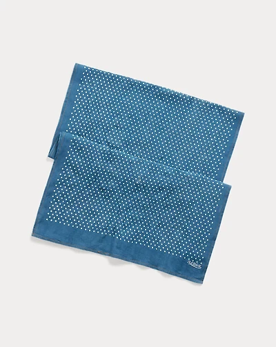Polka-Dot Cotton Scarf