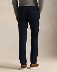 Pleated Double-Knit Suit Trouser