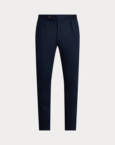 Pleated Knit Mesh Trouser