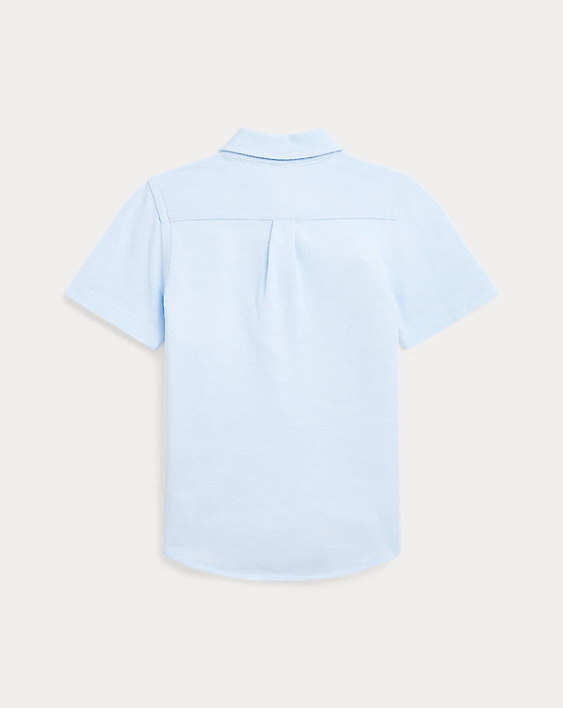 Knit Oxford Short-Sleeve Shirt