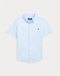 Knit Oxford Short-Sleeve Shirt