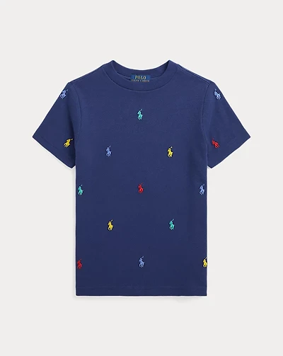 Polo Pony Cotton Mesh Tee