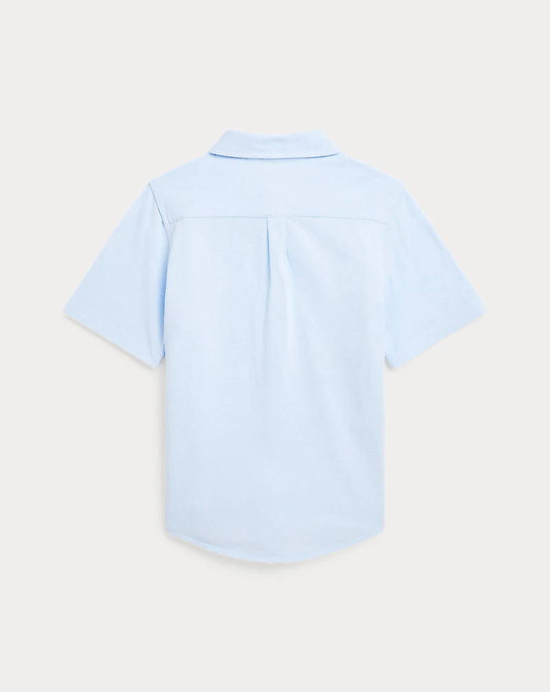 Knit Oxford Short-Sleeve Shirt