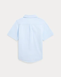 Knit Oxford Short-Sleeve Shirt