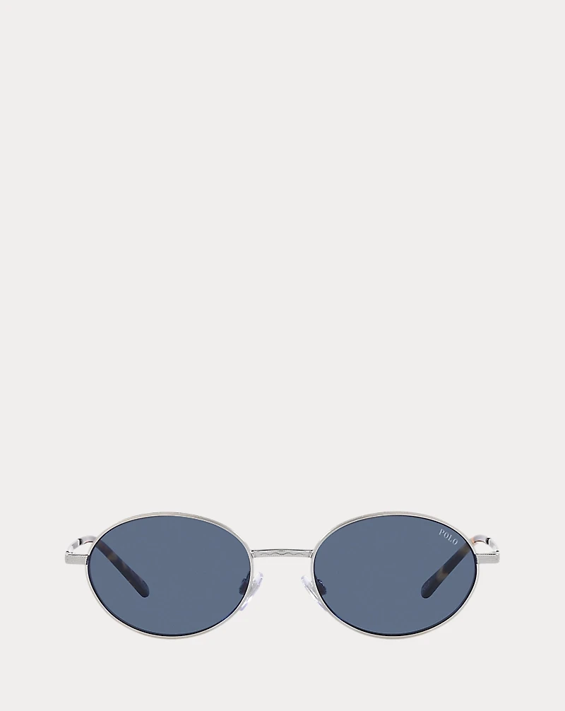 Retro Oval Metal Sunglasses
