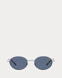 Retro Oval Metal Sunglasses