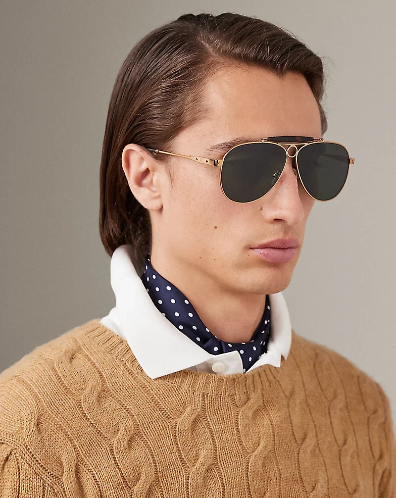 Automotive Metal Pilot Sunglasses