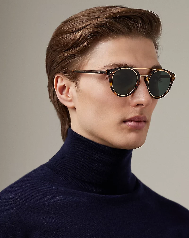 Art Deco Round Sunglasses