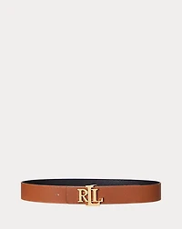 Reversible Pebbled Leather Wide Belt
