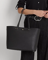 Crosshatch Leather Large Karly Tote